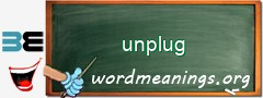 WordMeaning blackboard for unplug